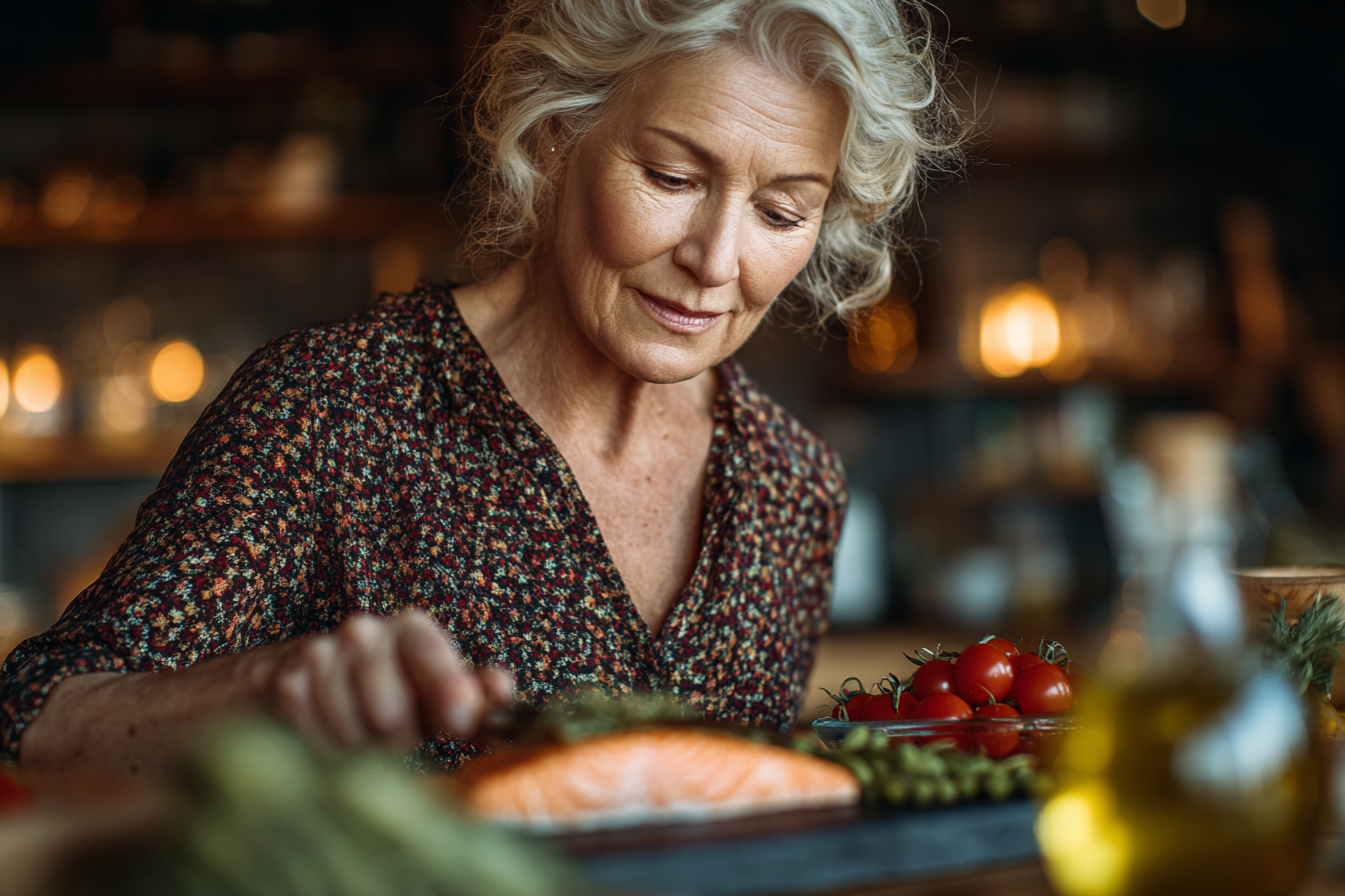 Familie multigenerațională savurând o masă sănătoasă împreună